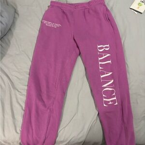 Bright Pink Graphic Joggers